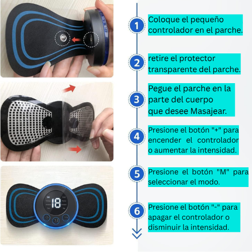 MINI MASAJEADOR DE MICRO CORRIENTE EMS
