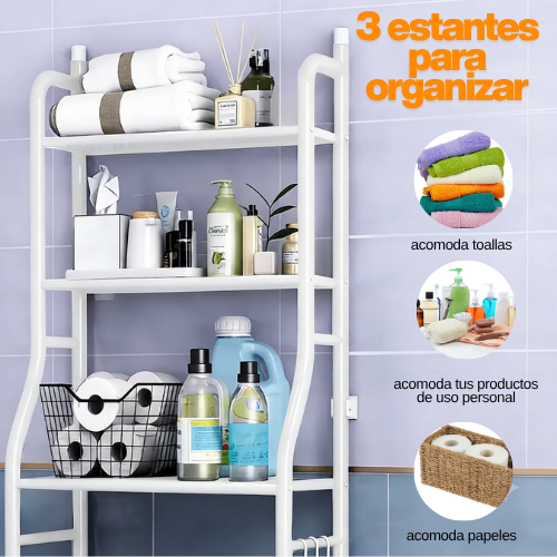 Estante organizador de baño