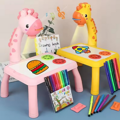 Tablero  de dibujo con proyección para niños