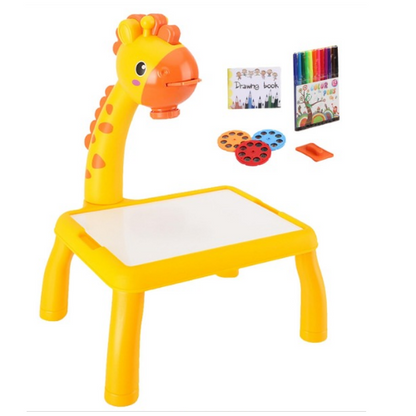 Tablero  de dibujo con proyección para niños