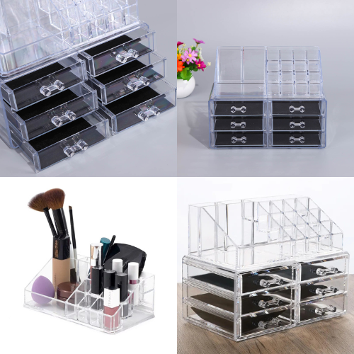 Roperito organizador de maquillaje acrílico