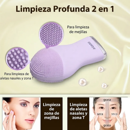 Masajeador facial de silicona