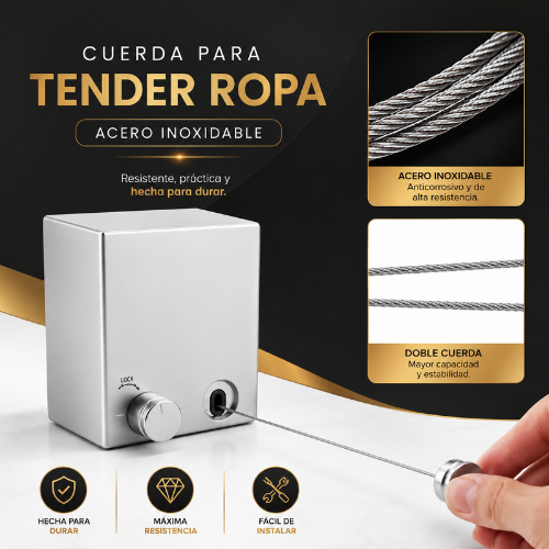 Tendedero retractil