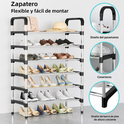 Zapatero de 6 niveles