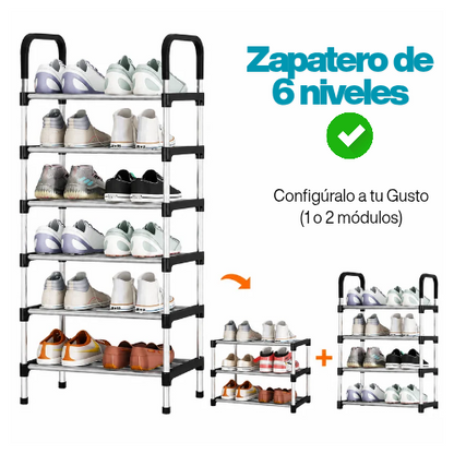 Zapatero de 6 niveles