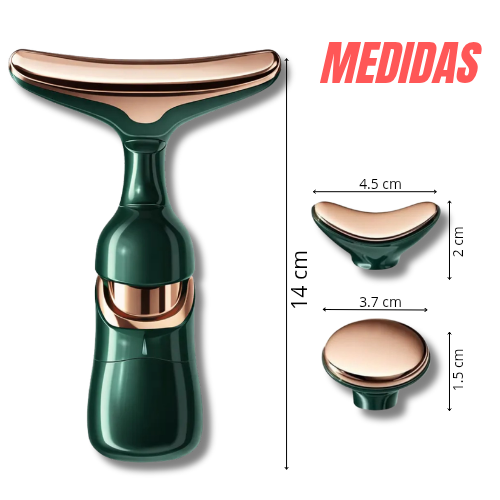 MASAJEADOR FACIAL DE 3 CABEZALES