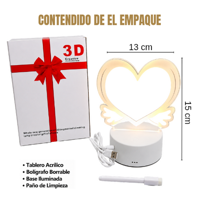 Lámpara acrílica led