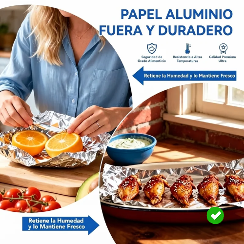 Papel de Aluminio - Extra fuerte