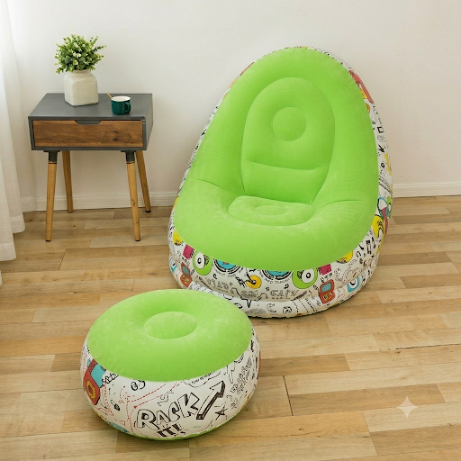 Sillon inflable mas reposa pies