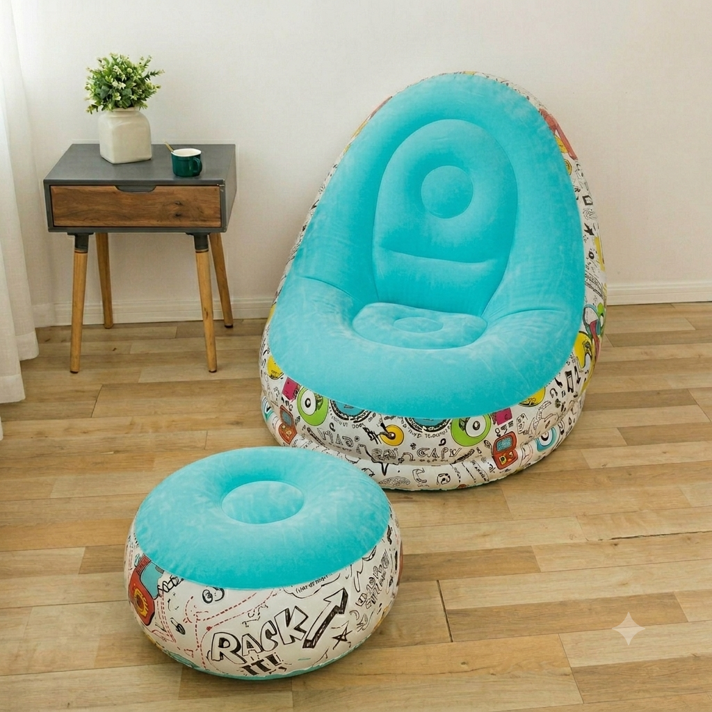 Sillon inflable mas reposa pies