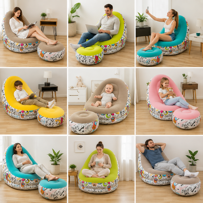 Sillon inflable mas reposa pies