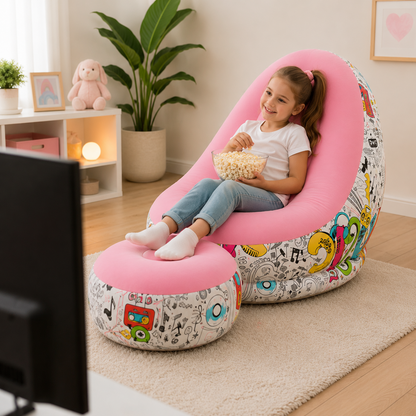 Sillon inflable mas reposa pies