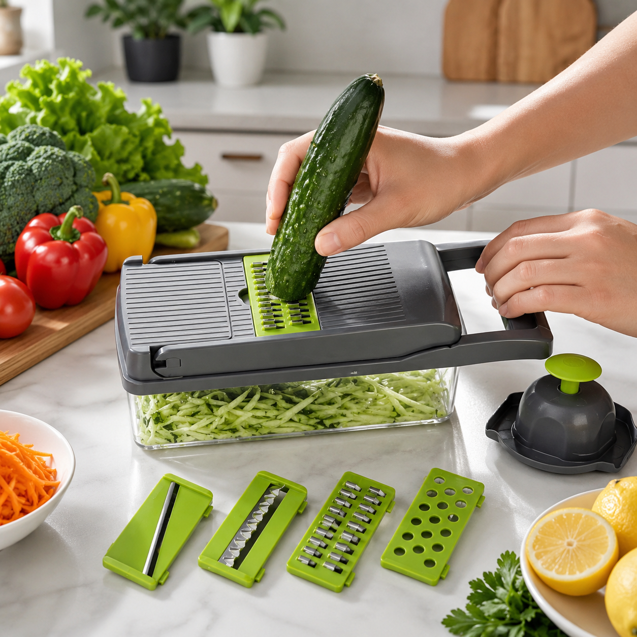 Cortador multifuncional de verduras